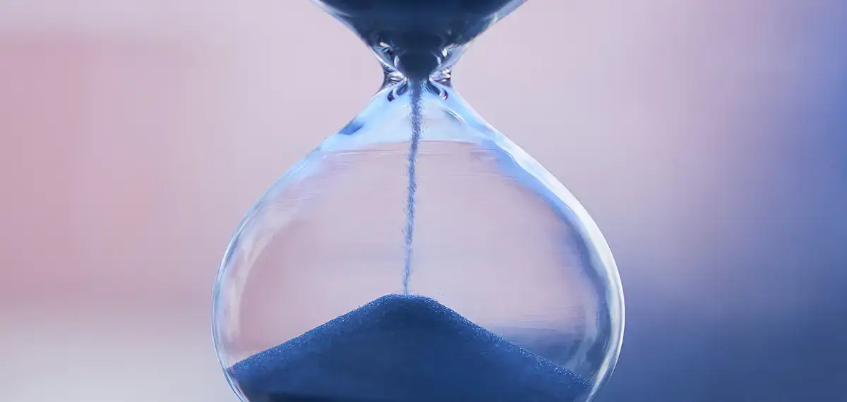 fin des règles calendrier sablier