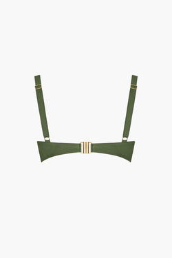 Héméra Green Triangle Bikini Top