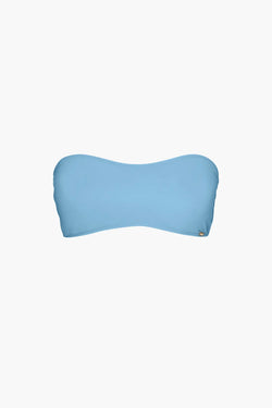Nérée Stone Blue bandeau bikini top 