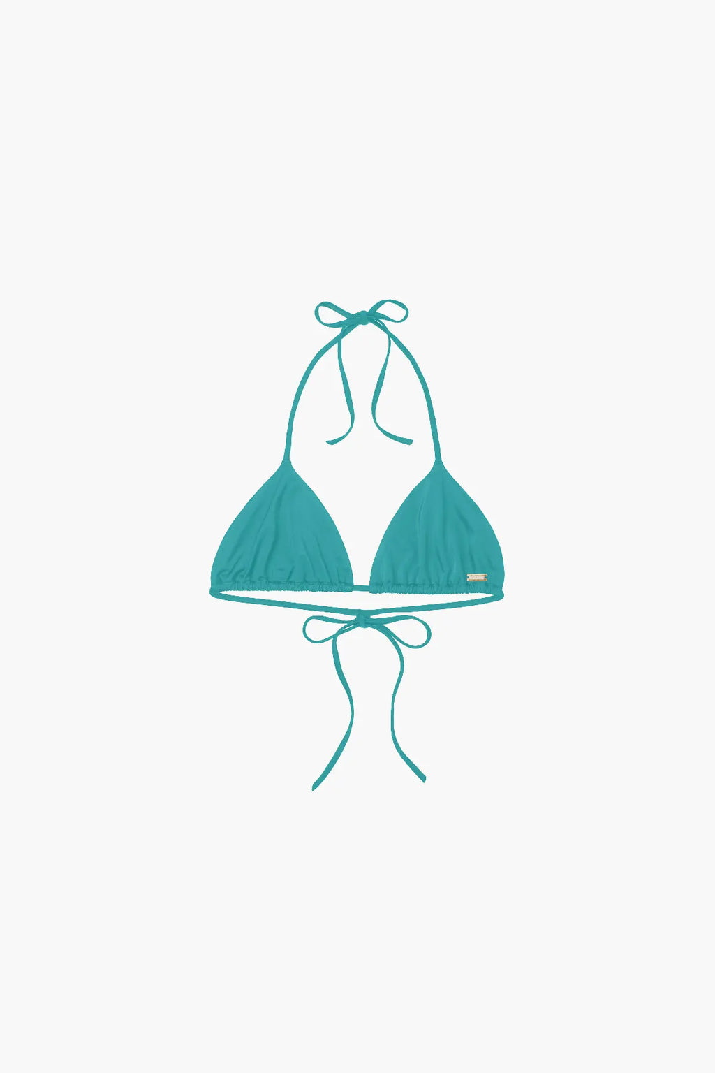 Nérée Turquoise Tie-Triangle Bikini Top