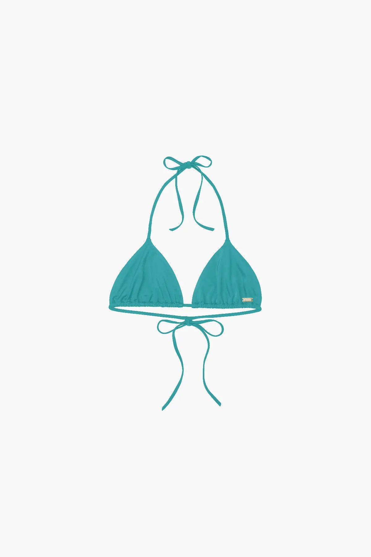 Nérée Turquoise Tie-Triangle Bikini Top