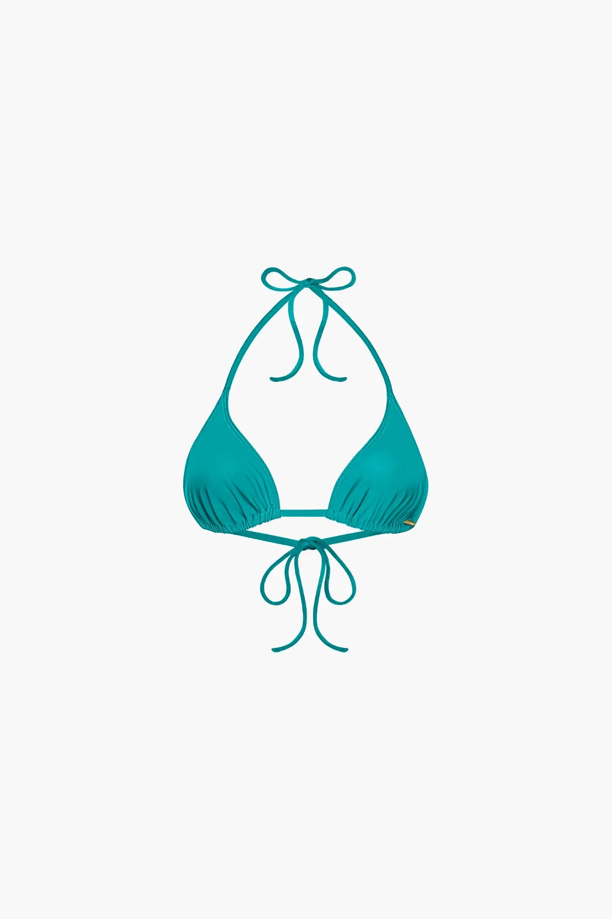 Nérée Turquoise Tie-Triangle Bikini Top