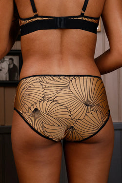 Shorty Héra Plumes Gold