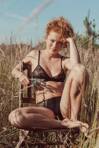 Absolu Rhéa Black Floral Brief 