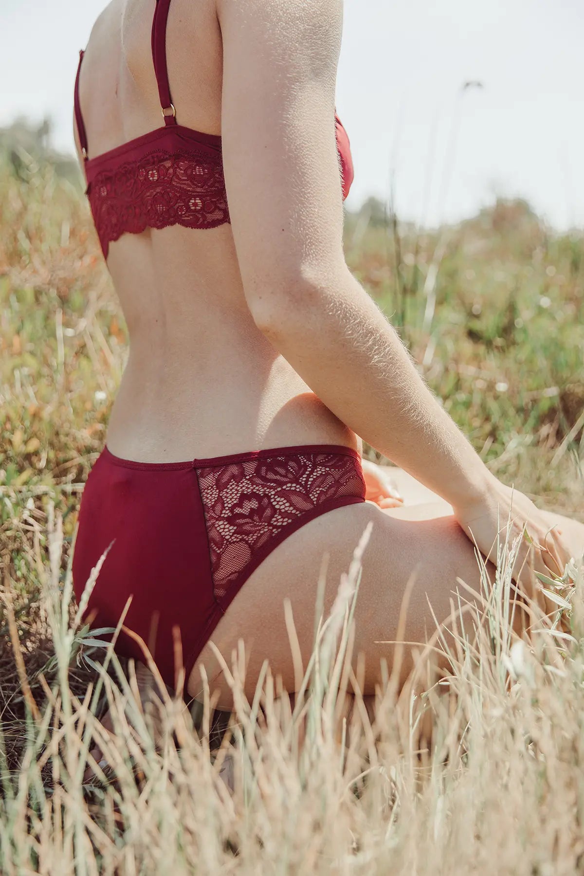 Absolu Rhéa Burgundy Floral Brief