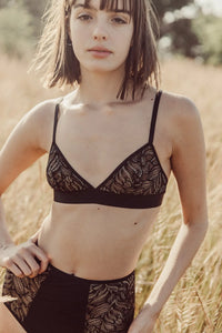 Absolu Rhéa Black High Waist Venise Brief