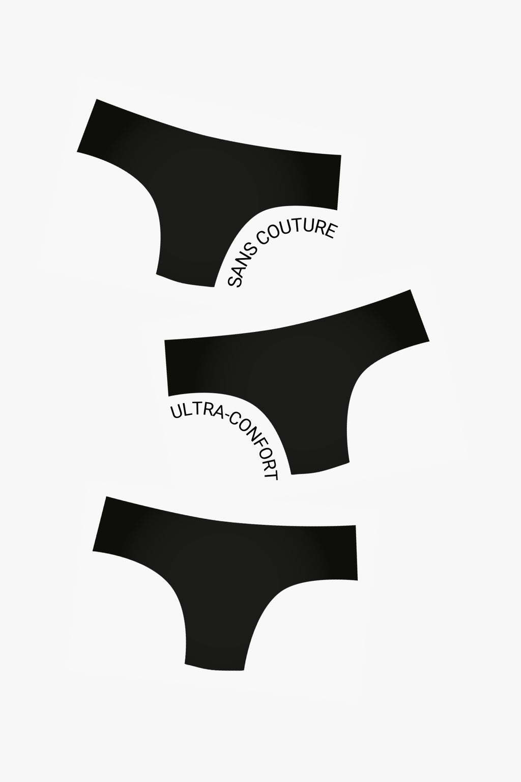 Pack Trio - 3 Culottes Sélys Noires