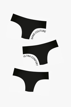 Trio Pack – 3 Black Sélys Briefs