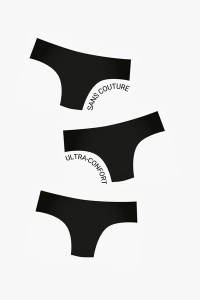 Pack Trio - 3 Culottes Sélys Noires