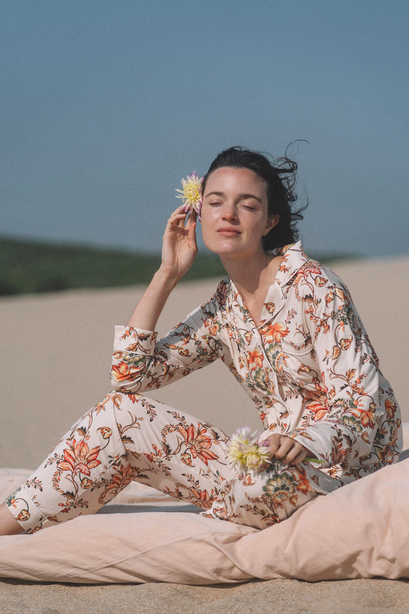 Ensemble Pyjama Daphne Ivory Bloom