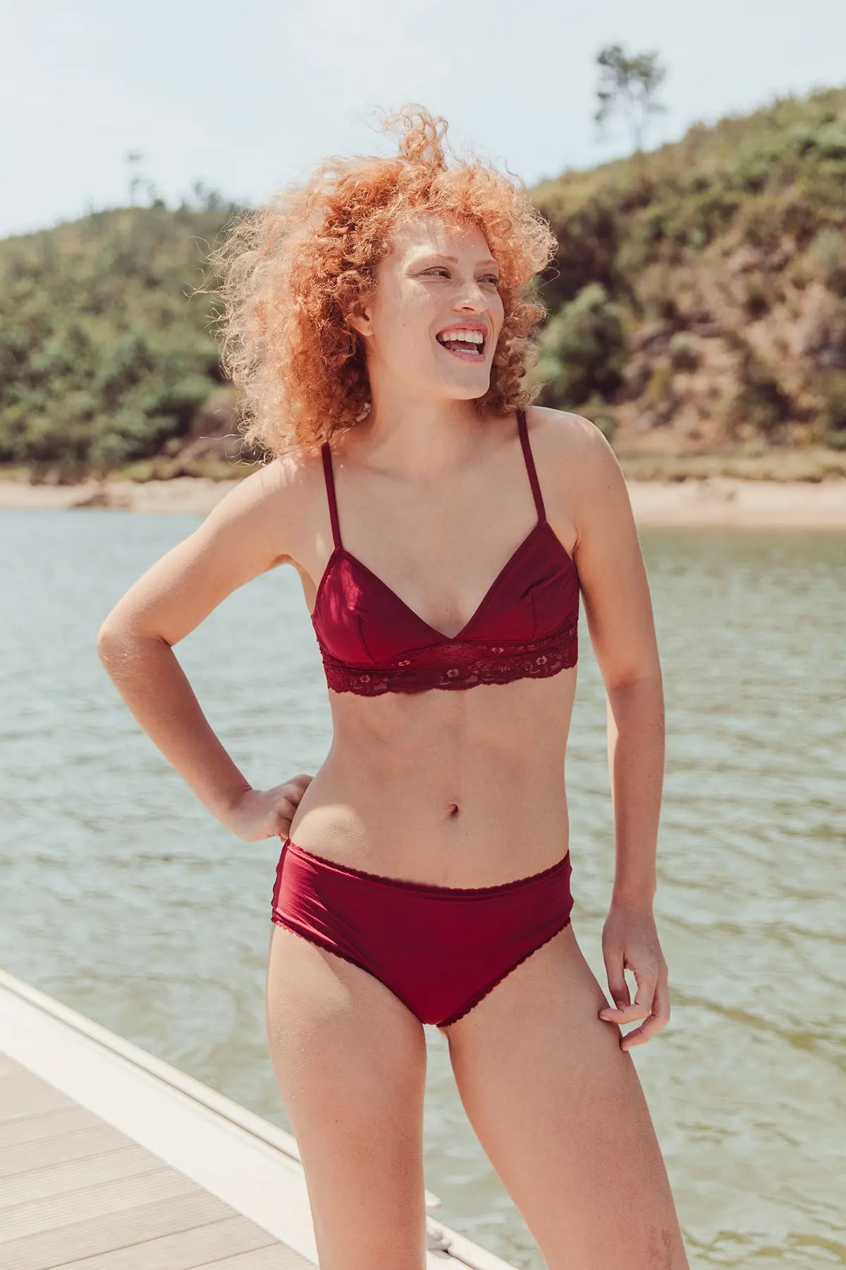 Burgundy Callie Hiphugger