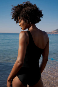 Sunset Black One-Piece Swimsuit