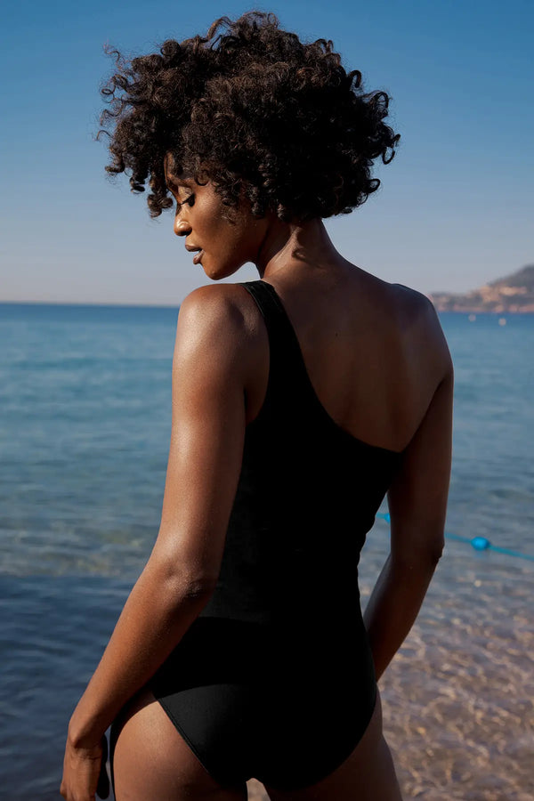 Sunset Black One-Piece Swimsuit