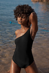 Sunset Black One-Piece Swimsuit