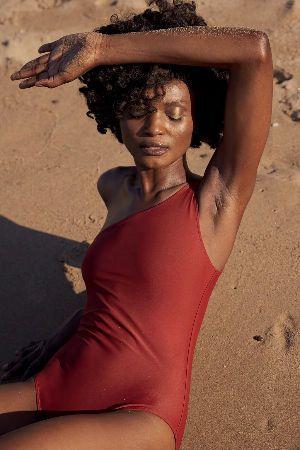 Sunset Terracotta One-Piece Swimsuit