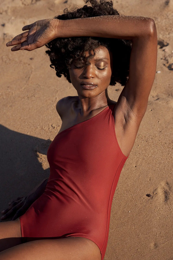 Sunset Terracotta One-Piece Swimsuit