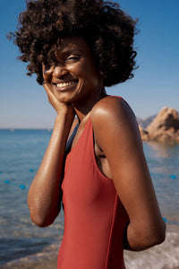 Sunset Terracotta One-Piece Swimsuit